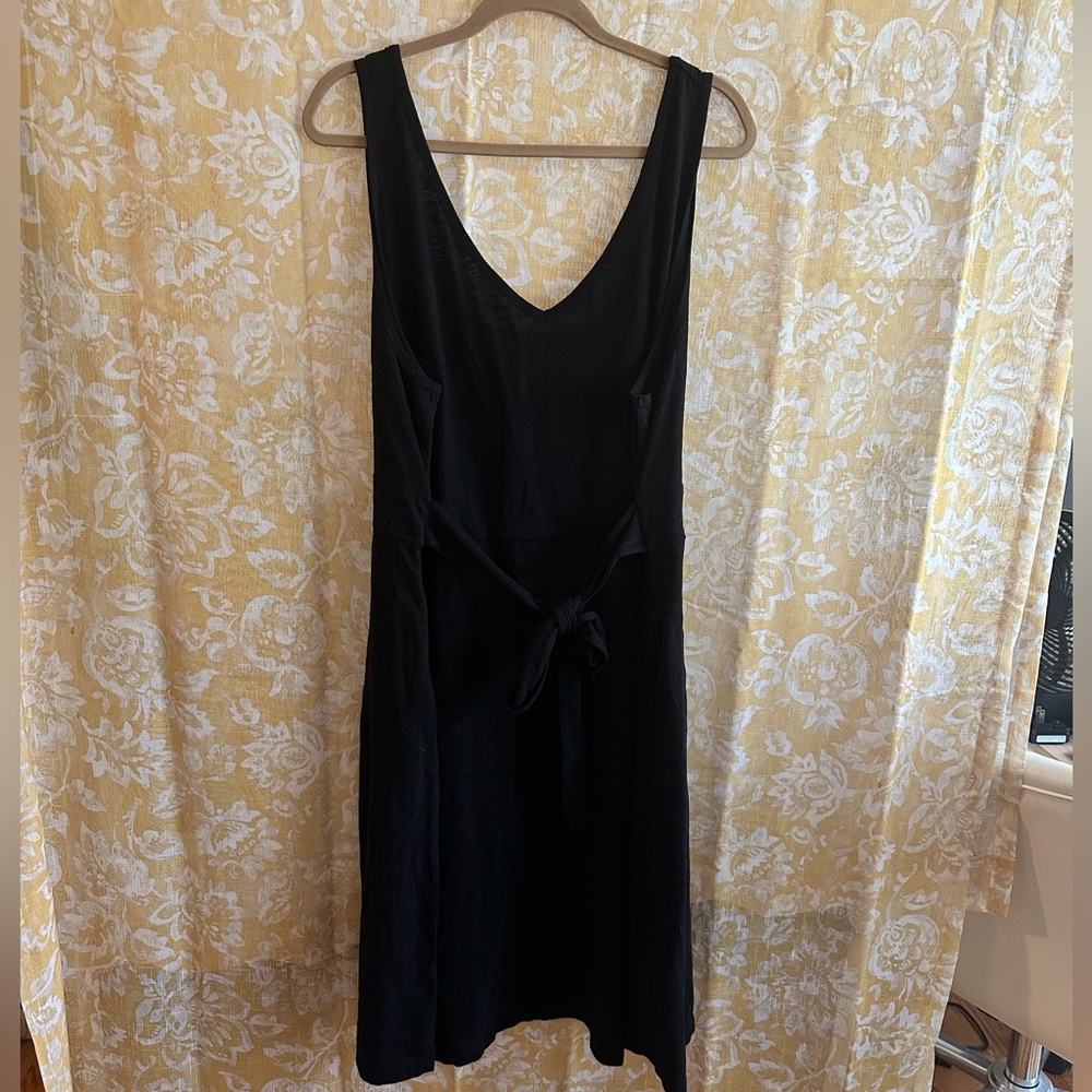 A line V neck dress with pockets